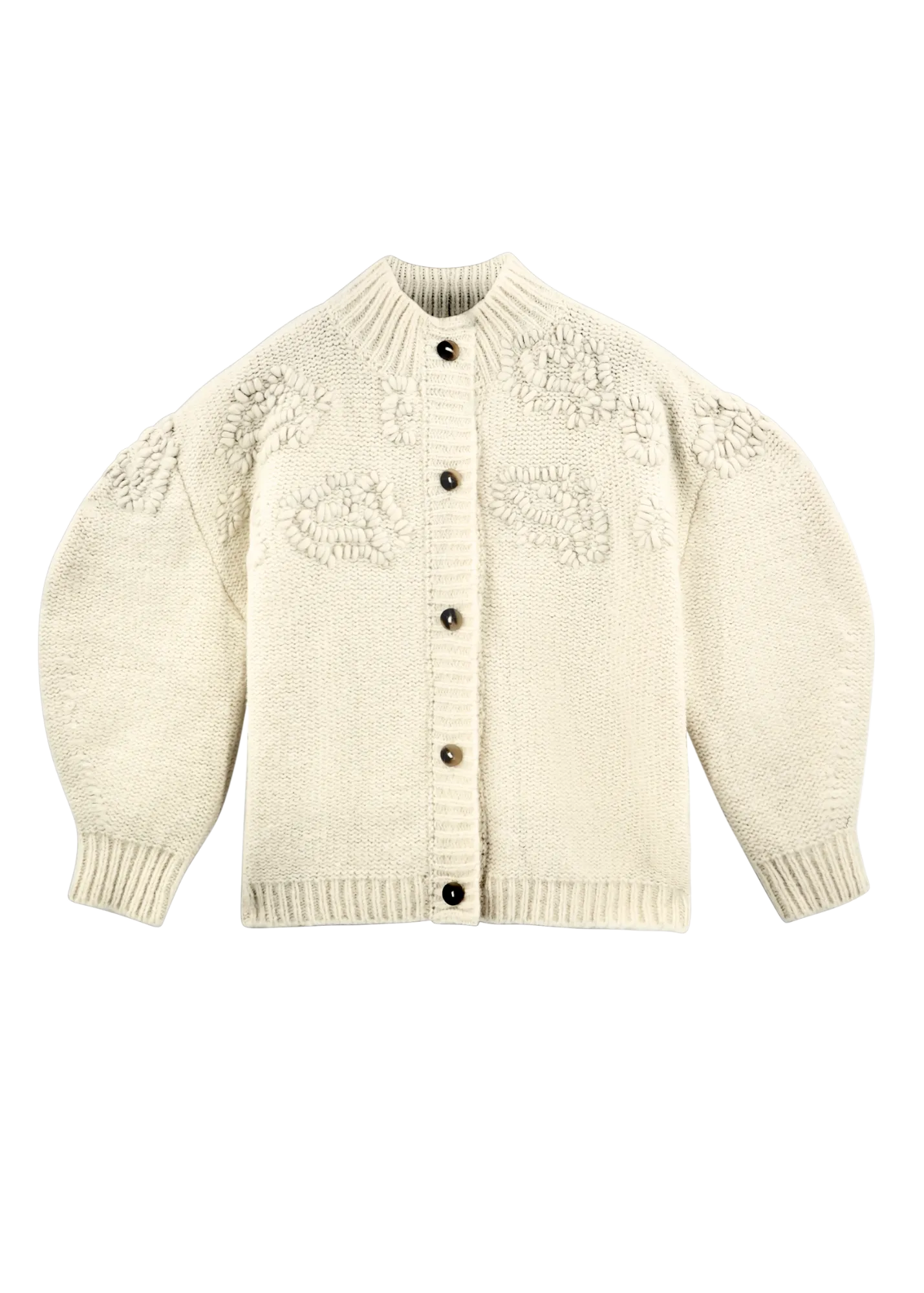 Cusco Waterlily Cardigan in Ivory