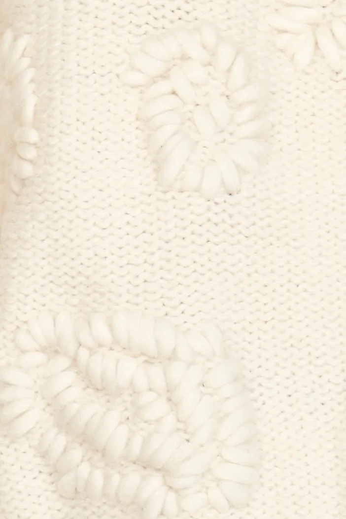 Cusco Waterlily Cardigan in Ivory