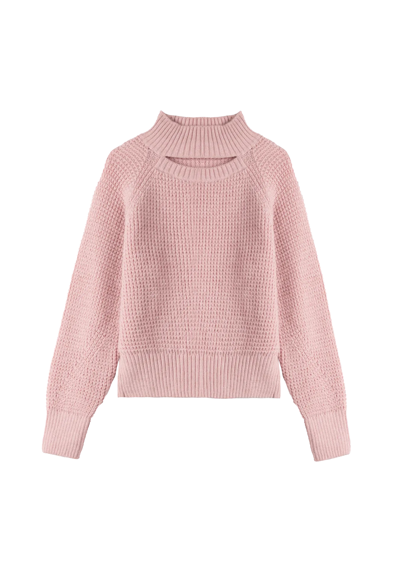 Cut-out knitted sweater