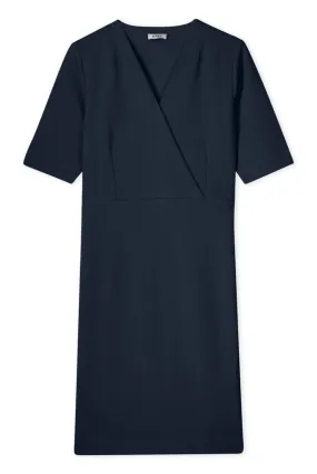 Daniela Wrap Look Dress - Blue Iris