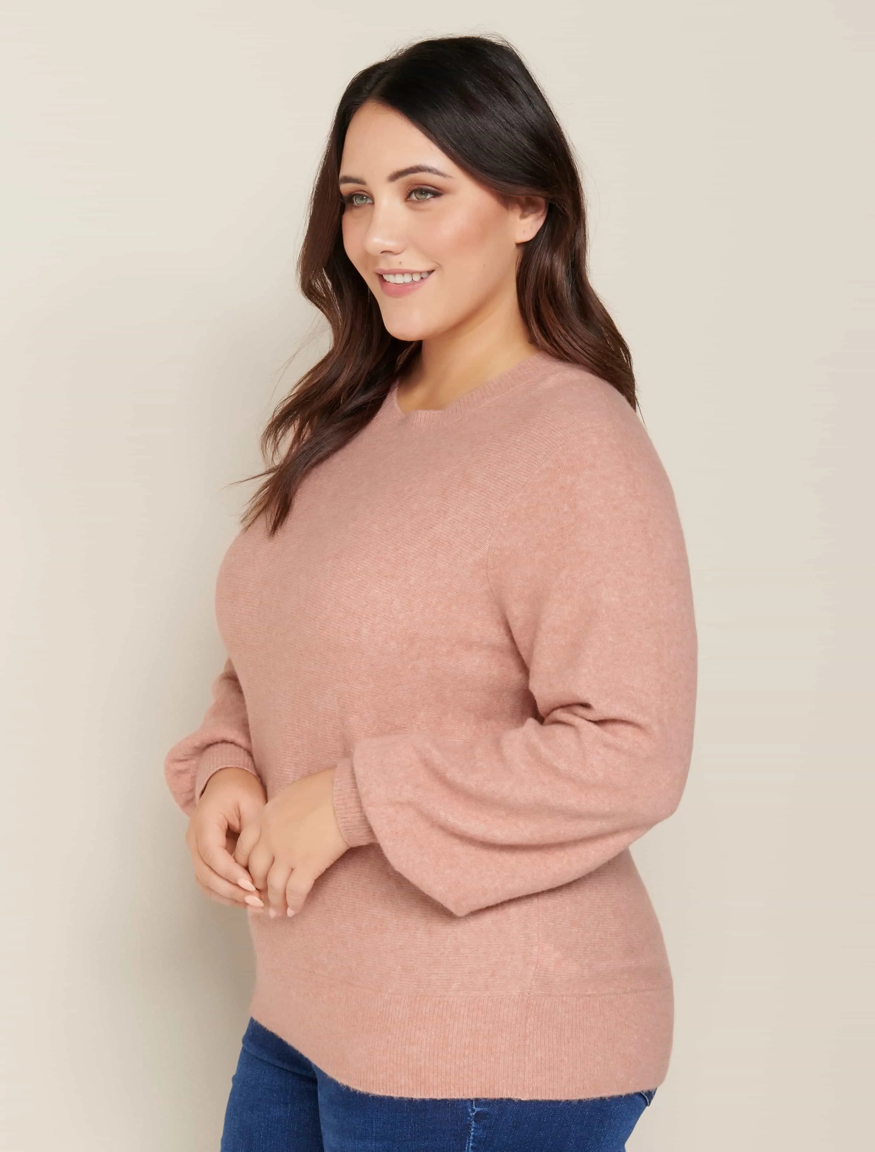 Elyse Blouson Sleeve Curve Jumper