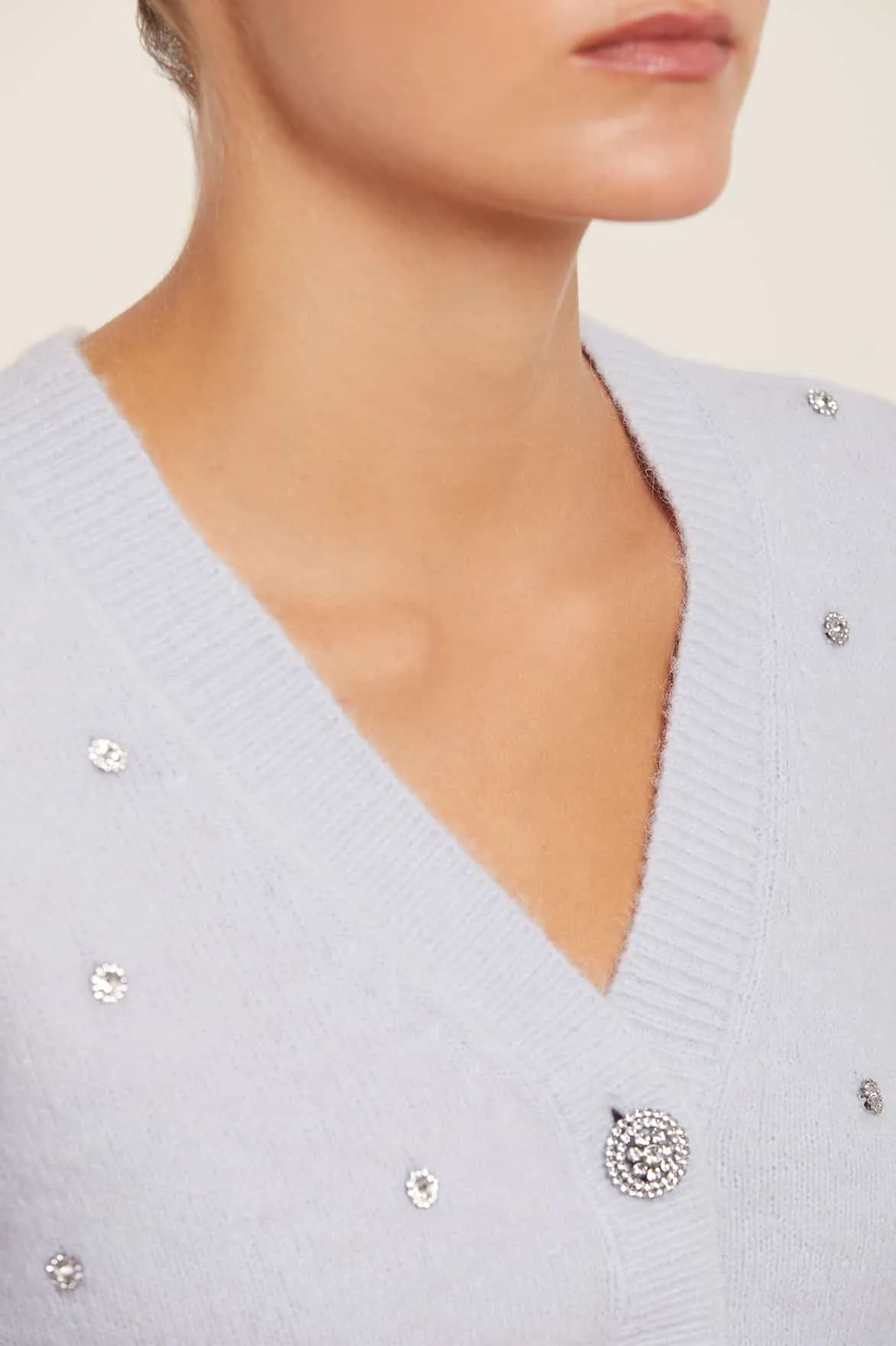 Embellished Crop Cardigan