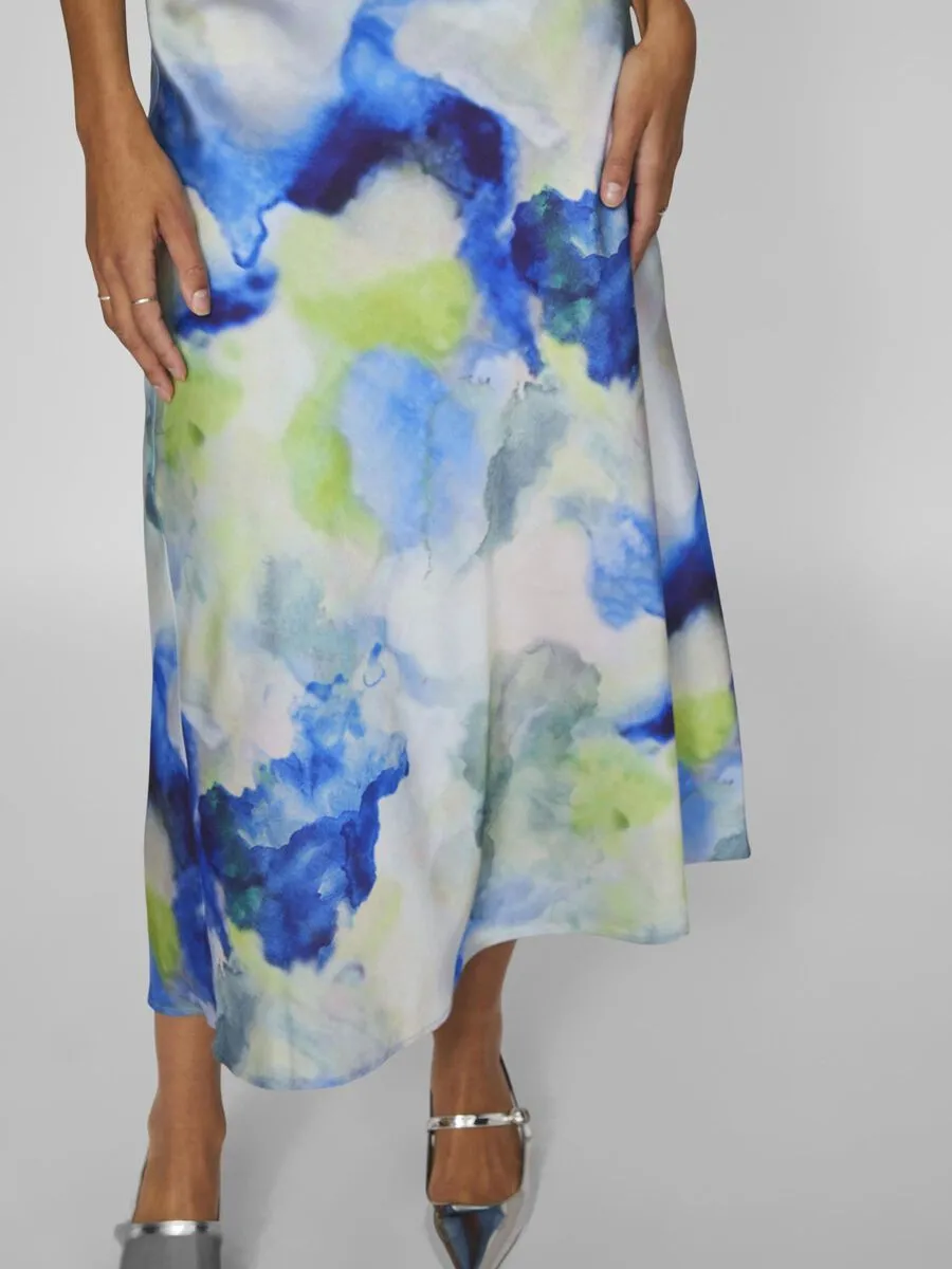 Enna Midi Skirt (Watercolour)