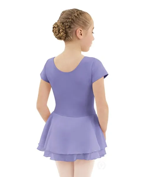 Eurotard 10467 Girls Cotton Lycra® Short Sleeve Dance Dress