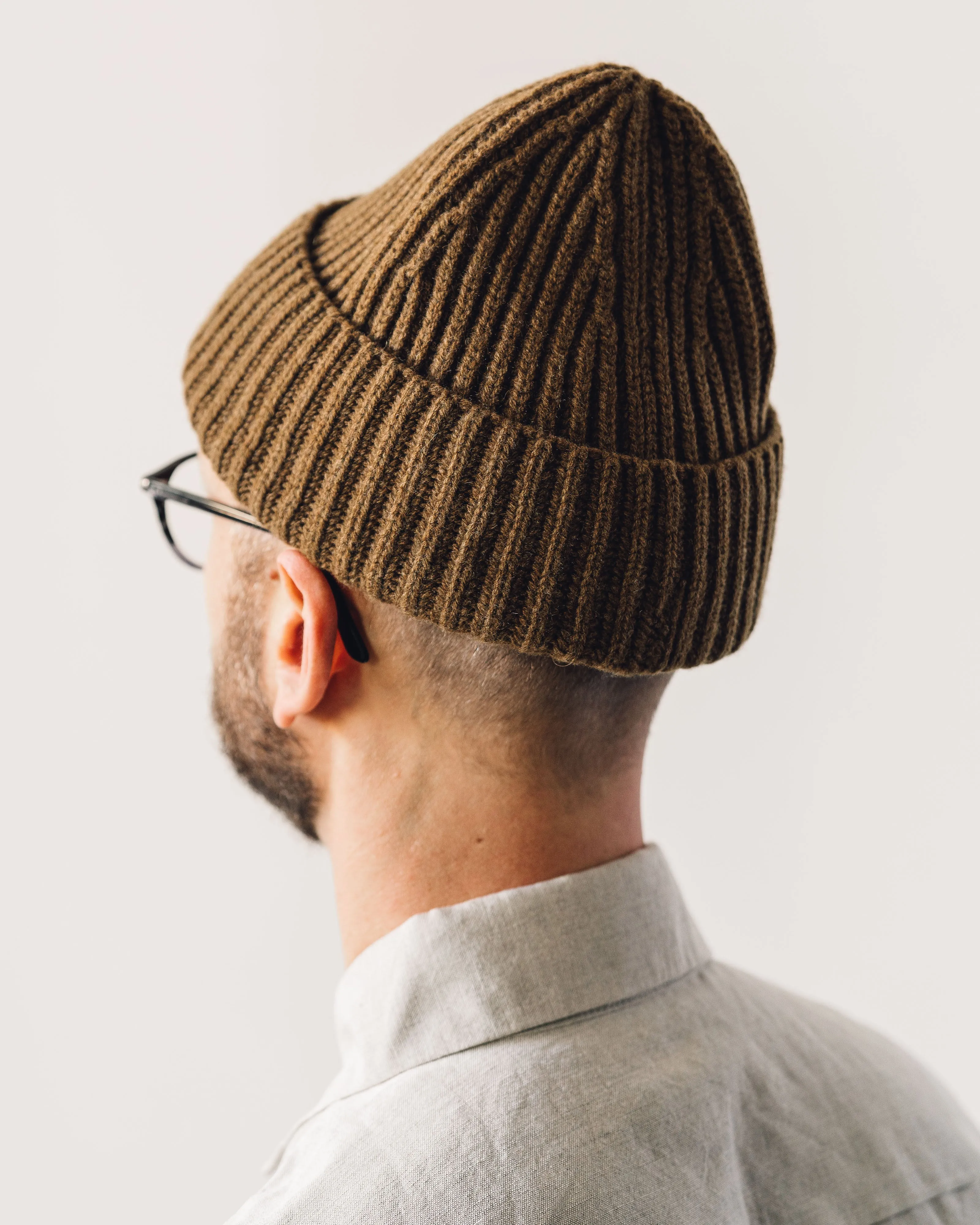 Evan Kinori Cashmere Knit Hat, Ochre