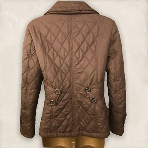 Fenn Wright Manson Ladies Brown Quilted Jacket  UK 12 US 8 EU 40