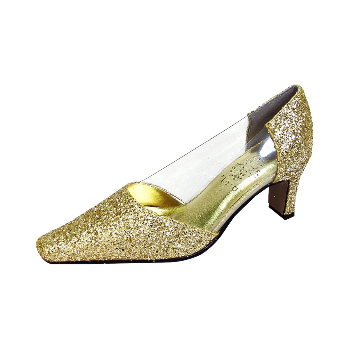 FLORAL Asha Women's Wide Width Evening Glittery Dress Shoes