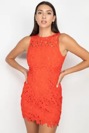 Floral Lace Bodycon Dress