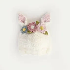 Flower Bunny Beanie-Huggalug