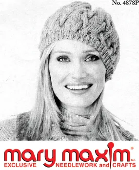 Free Cabled Slouchy Hat Pattern