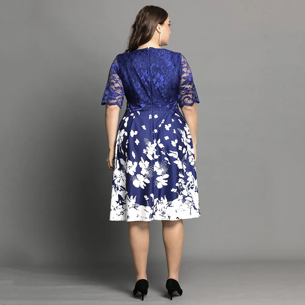 Funki Buys | Dresses | Women's Plus Floral Print Wrap Dress