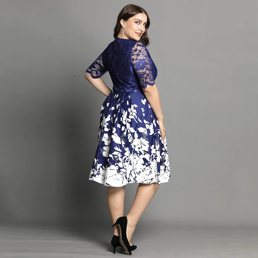 Funki Buys | Dresses | Women's Plus Floral Print Wrap Dress