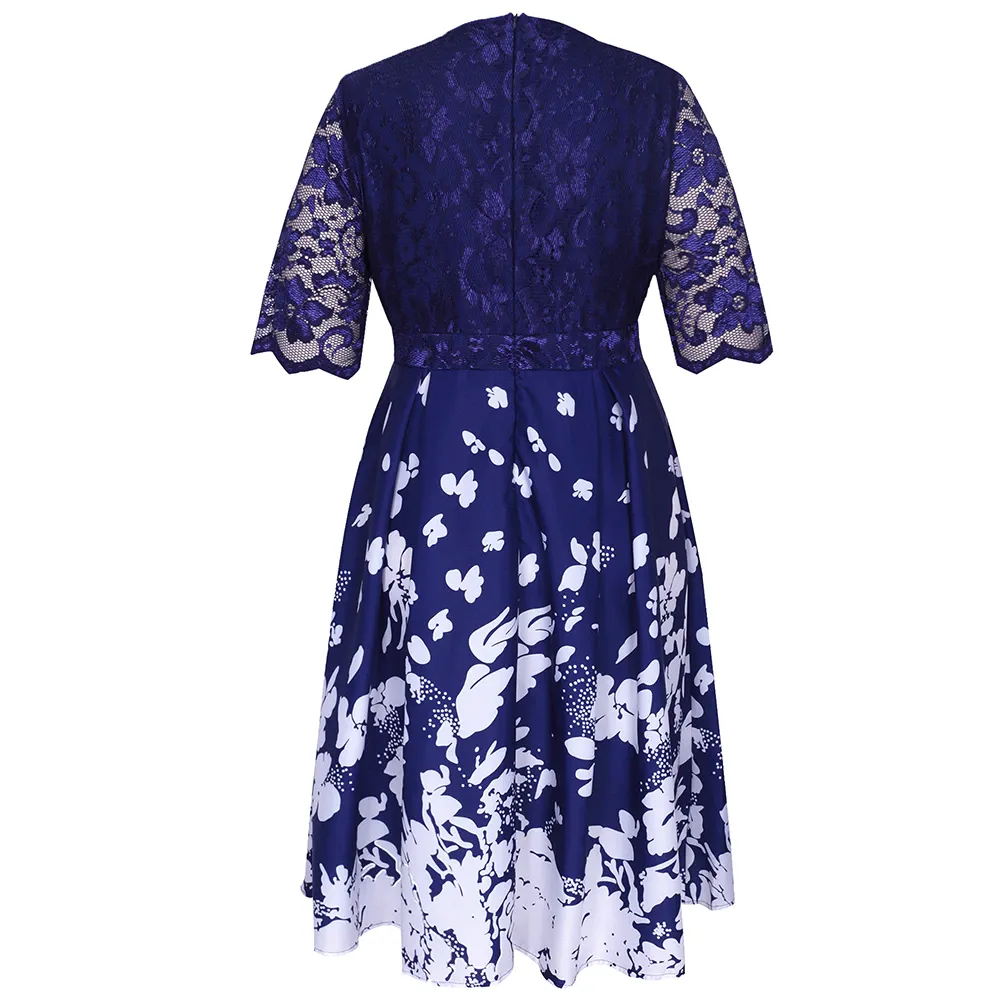 Funki Buys | Dresses | Women's Plus Floral Print Wrap Dress