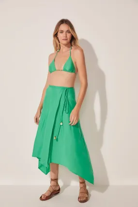 Gradient Cactus Midi Skirt With Ties E4183A1688