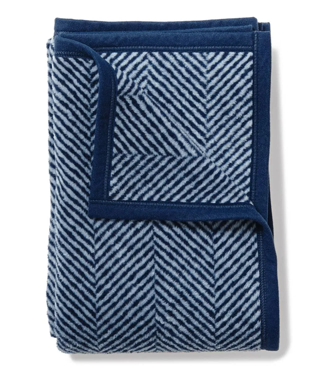 Harborview Herringbone Navy Blanket