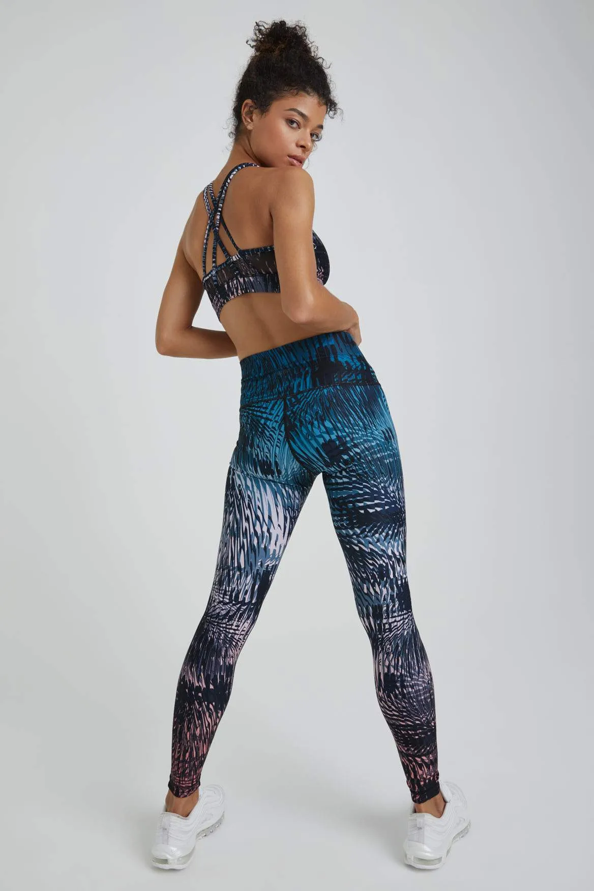 High Waist Leggings Tahiti Vibe Navy