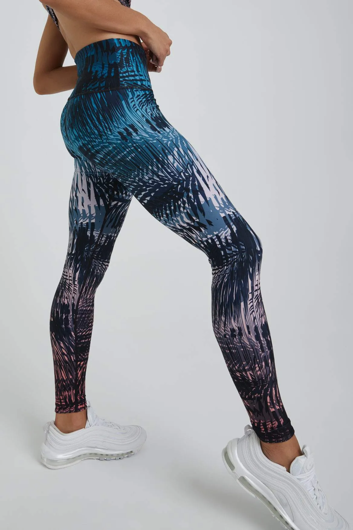 High Waist Leggings Tahiti Vibe Navy