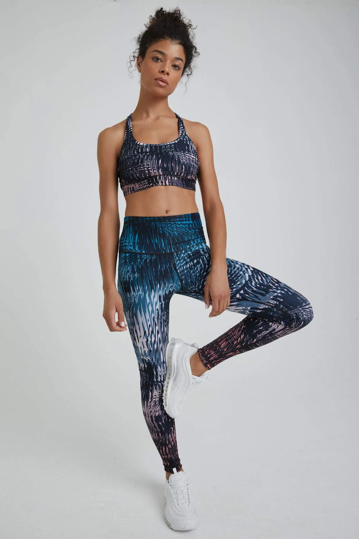 High Waist Leggings Tahiti Vibe Navy