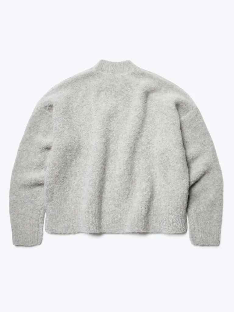 Hold Shearling Sweater - Soft Grey