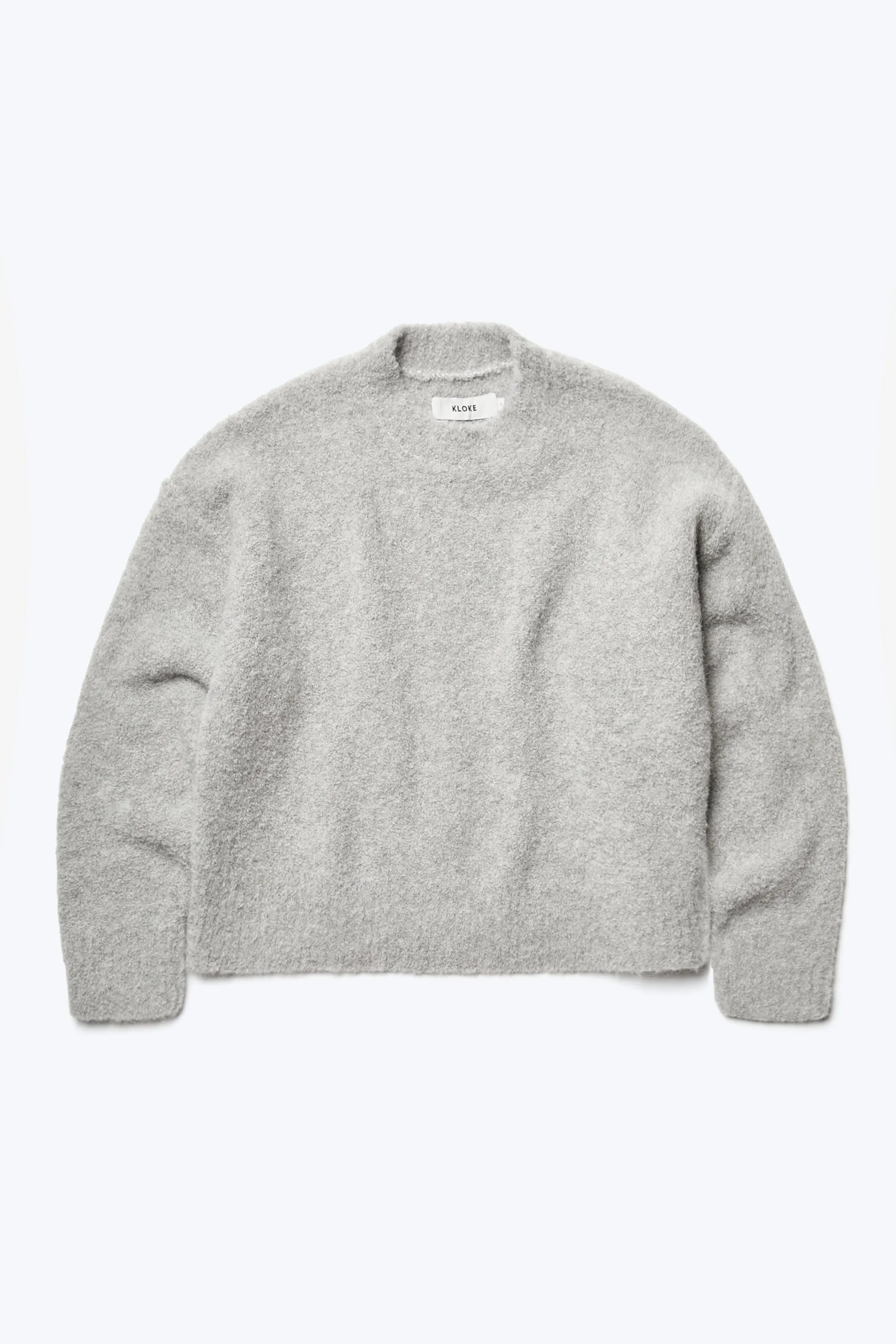 Hold Shearling Sweater Soft Grey