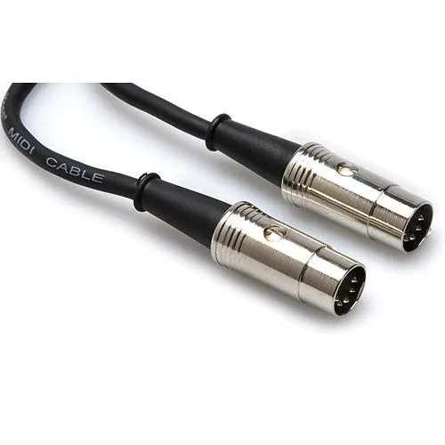 Hosa MID-503 Pro MIDI to MIDI Cable (Black) - 3'