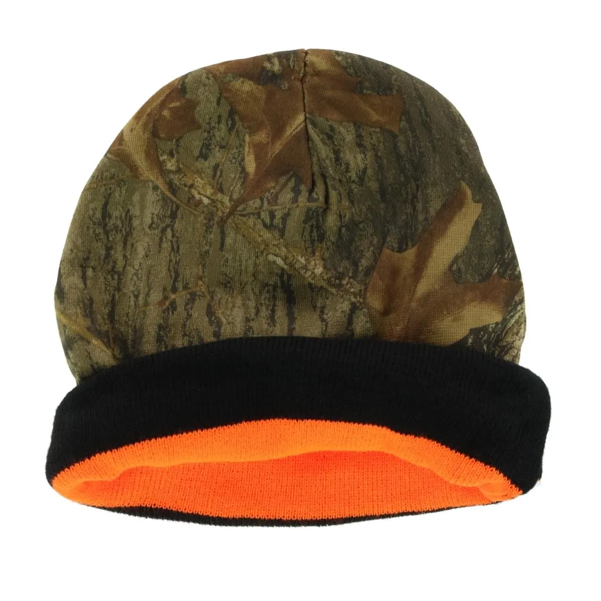 Iceberg Polar Wear Men's Reversible Camo Heavyweight Knit Winter Hat