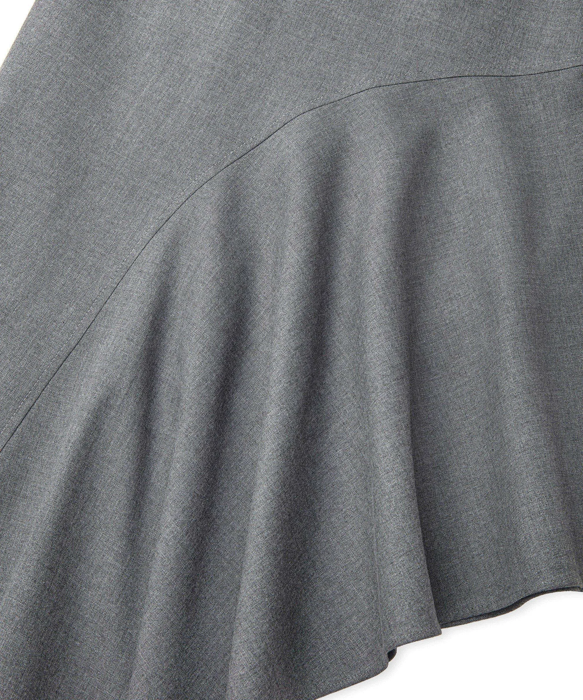 Ipekyol Asymmetrical Flounced Skirt Grey