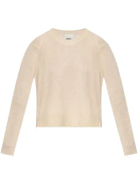 ISABEL MARANT Round Neck Sweater in Creamy Neutral