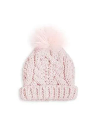 Katie Loxton T Baby Bobble Hat Pink BA0019