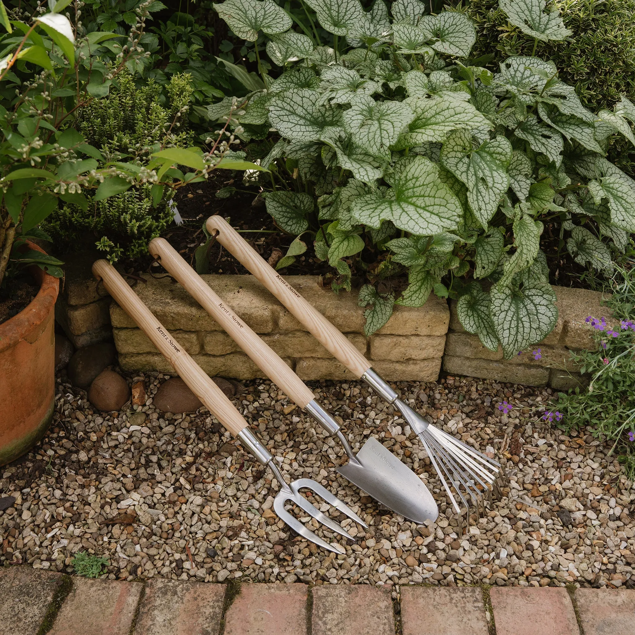 Kent & Stowe Stainless Steel Border Hand Fork