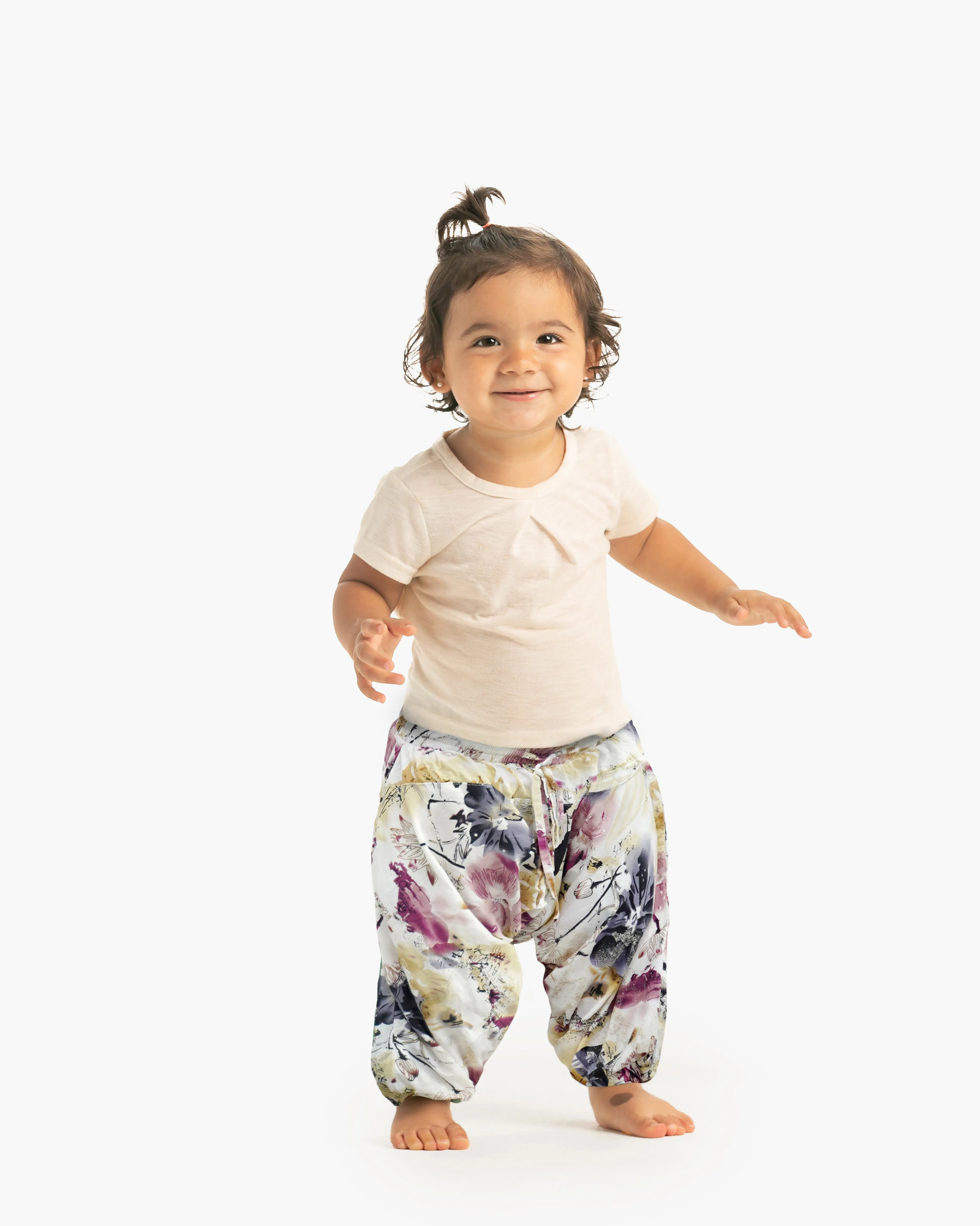 Kids Flower Harem Pants