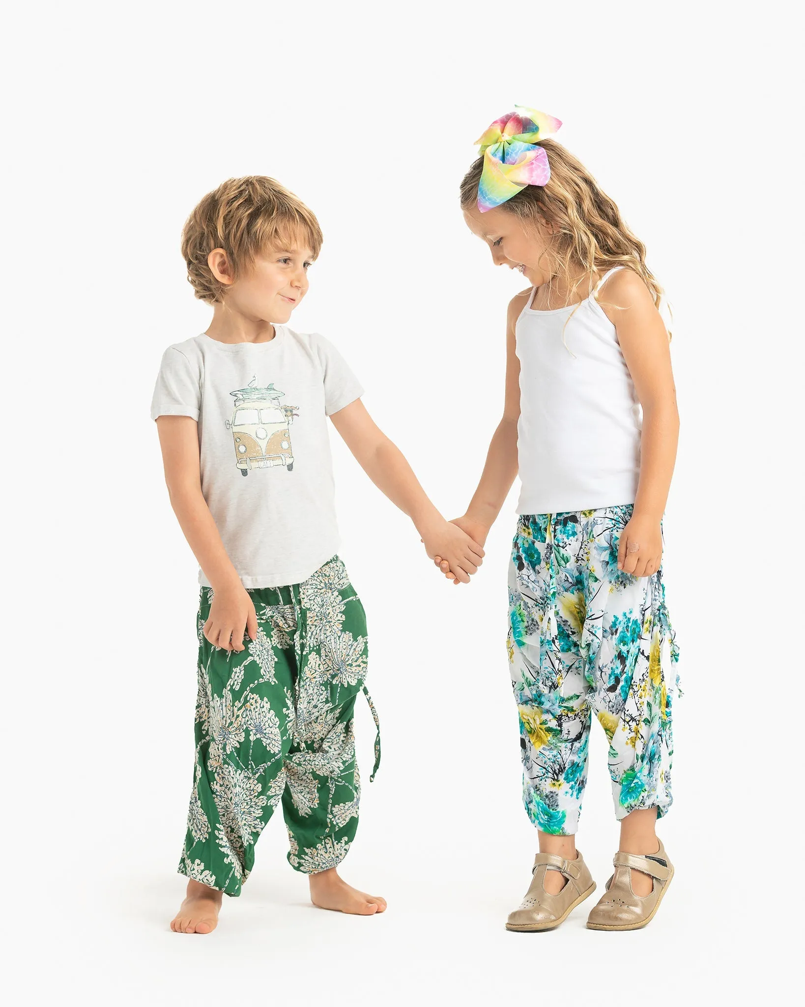 Kids Flower Harem Pants