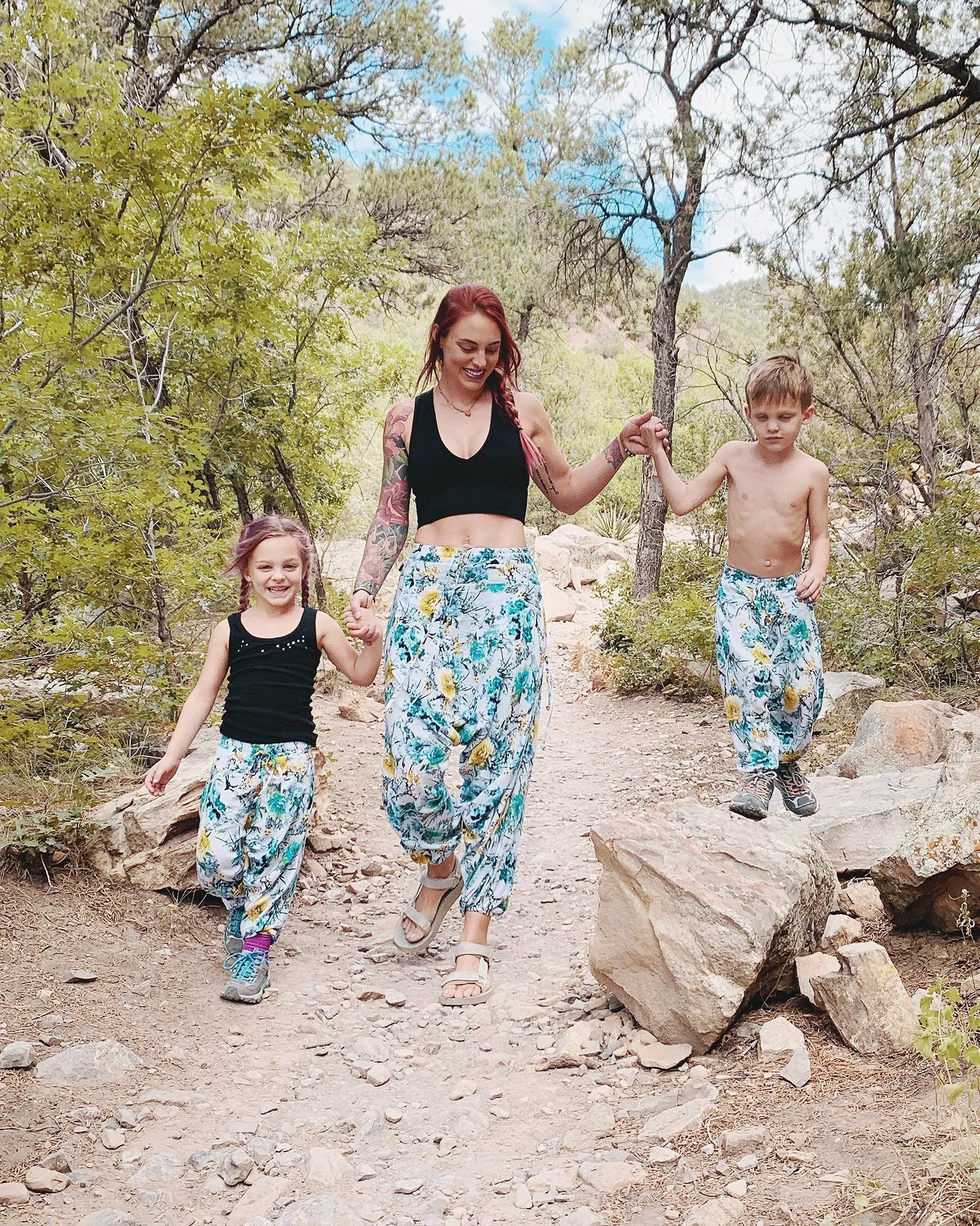 Kids Flower Harem Pants