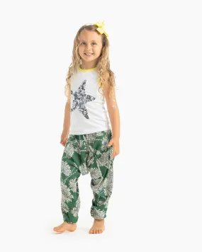 Kids Flower Harem Pants