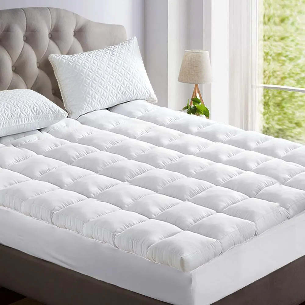 King Mattress Topper Bamboo Fibre Pillowtop Protector