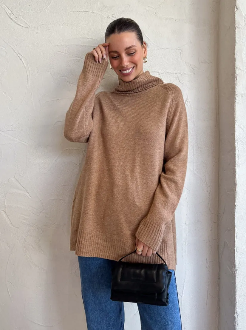 Kinney Brooke Knit in Almond