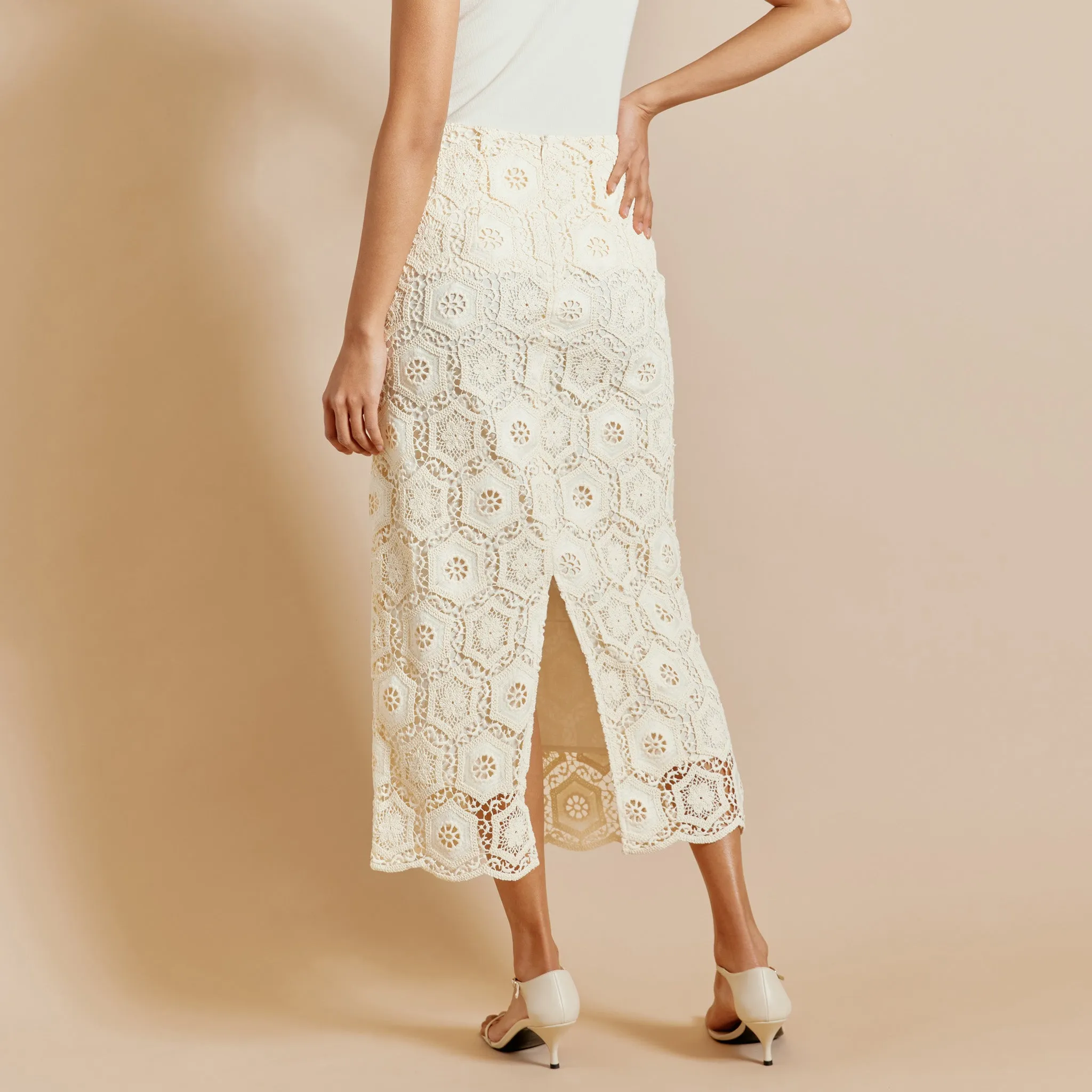 Lace Midi Skirt