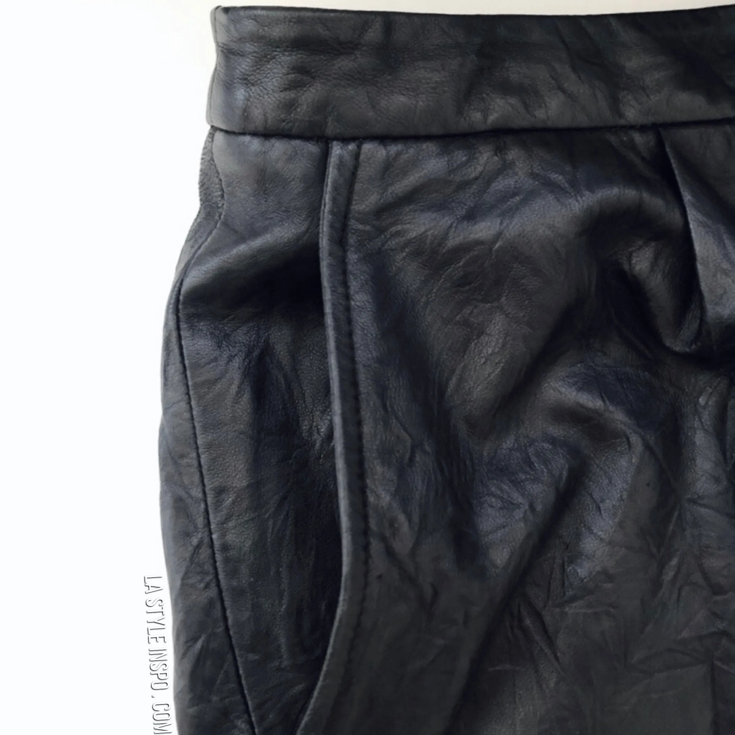 L’AGENCE Lambskin Mini Skirt As Seen On Miley Cirus Size 4