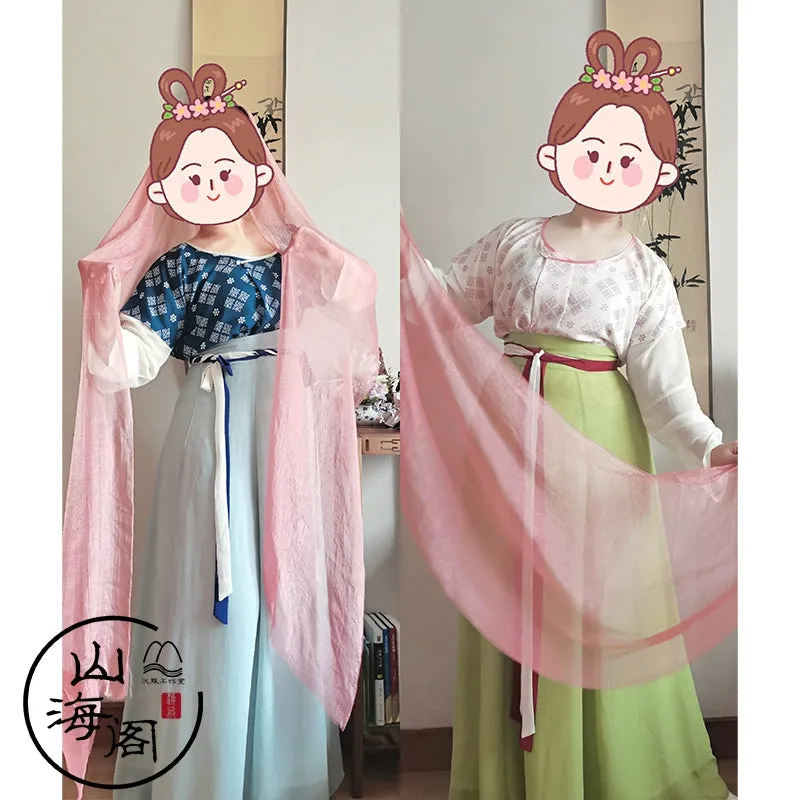 Lanmei 蓝莓 Blueberry Early Tang Dynasty Plus Size Ruqun Set