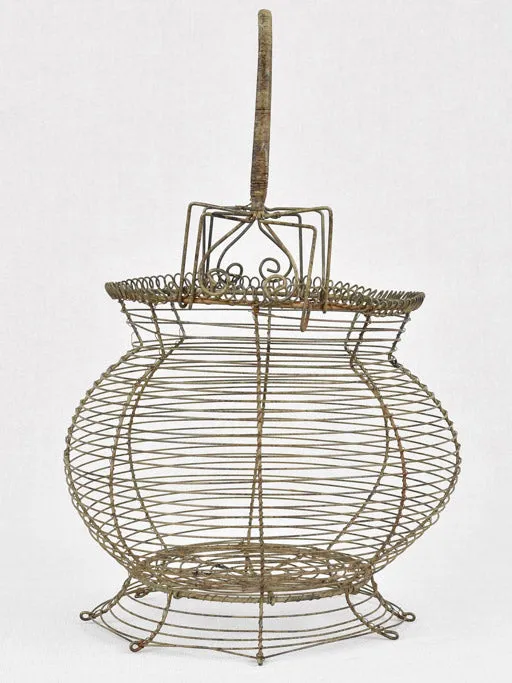 Large 19th century French egg basket