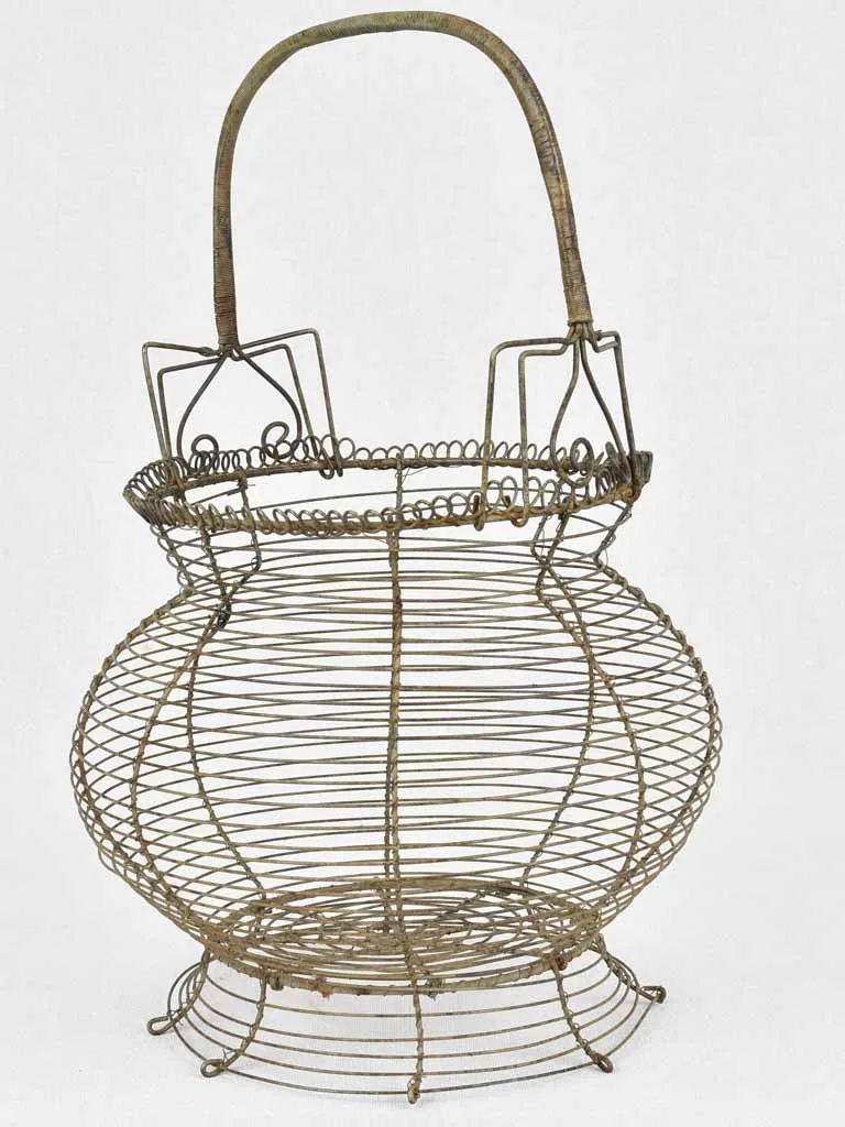 Large 19th century French egg basket