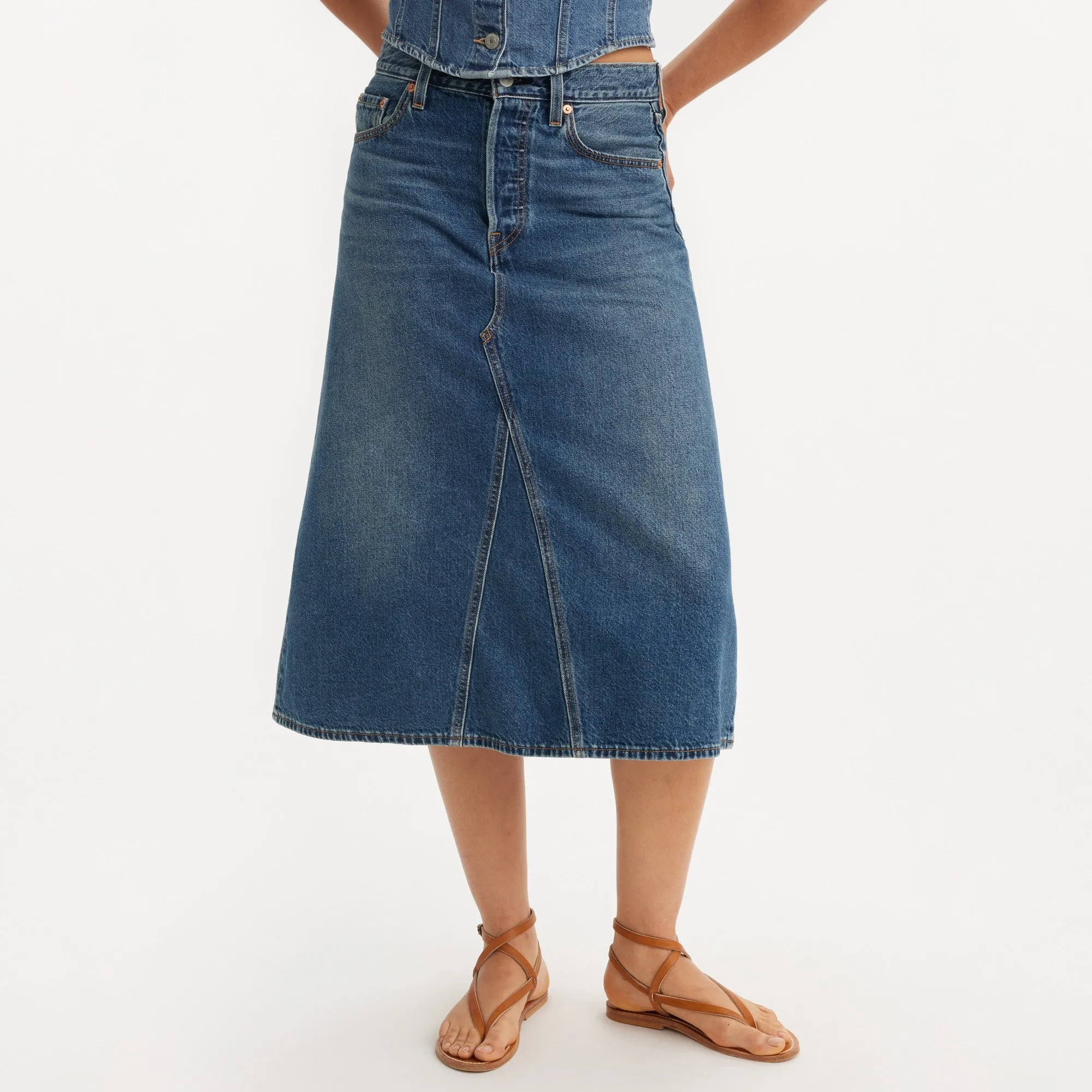 Levi's® Women's High-Rise A-Line Deconstructed Skirt