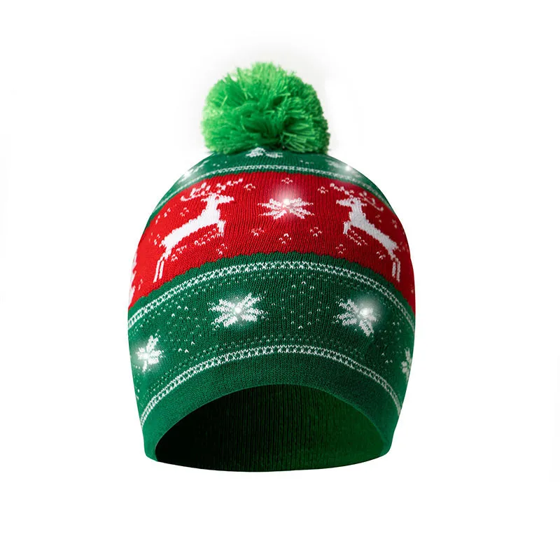 Light-Up Holiday Pom Hat