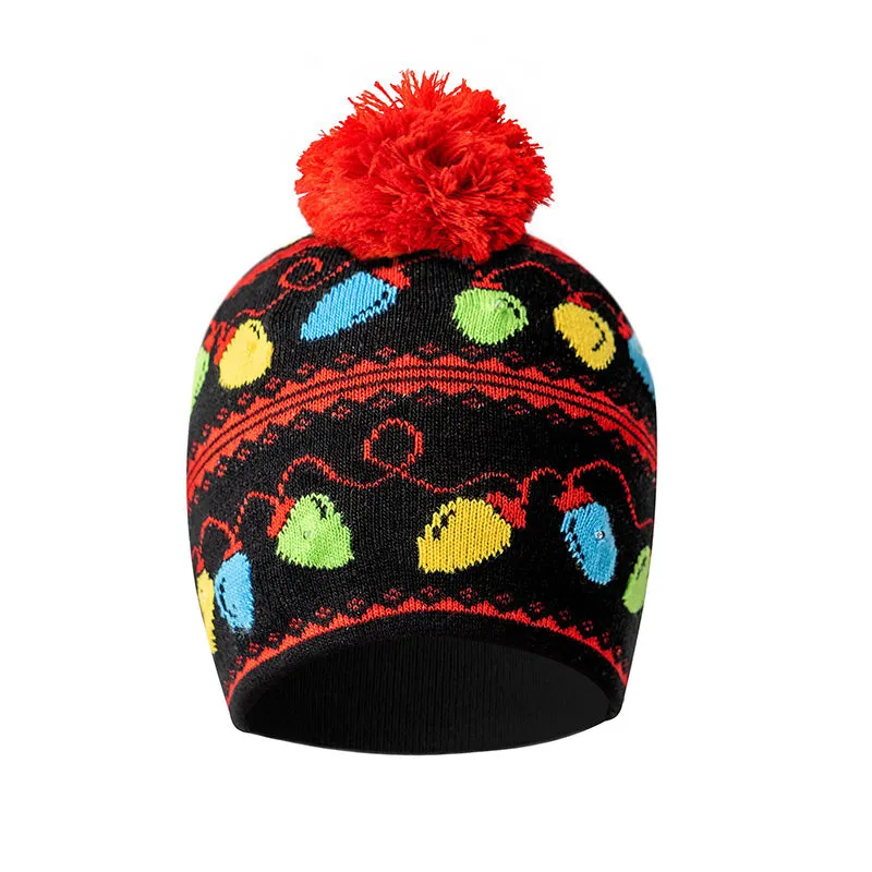 Light-Up Holiday Pom Hat