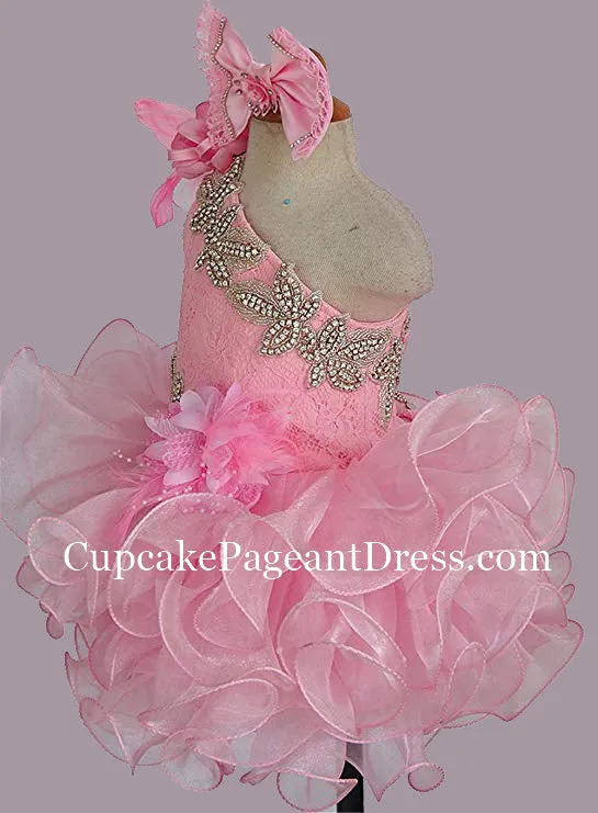 Little Baby Nations Glitz Cupcake Pageant Dress With Hair Bow