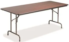 Lorell Economy Folding Table Mahogany 72X30X29 Inch