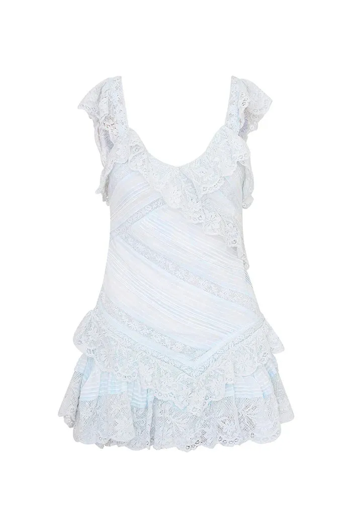 Loveshackfancy Bensley Dress in Moonstone