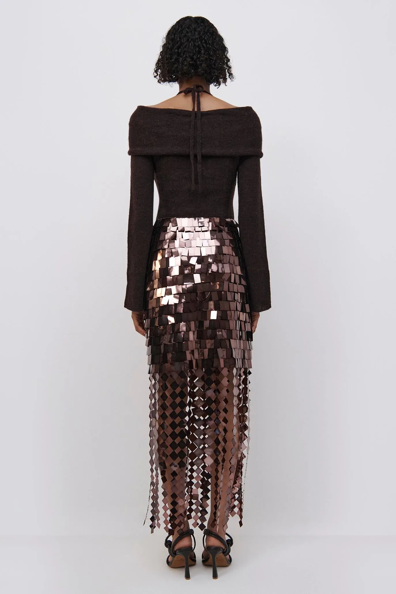 Lucee Sequin Midi Skirt