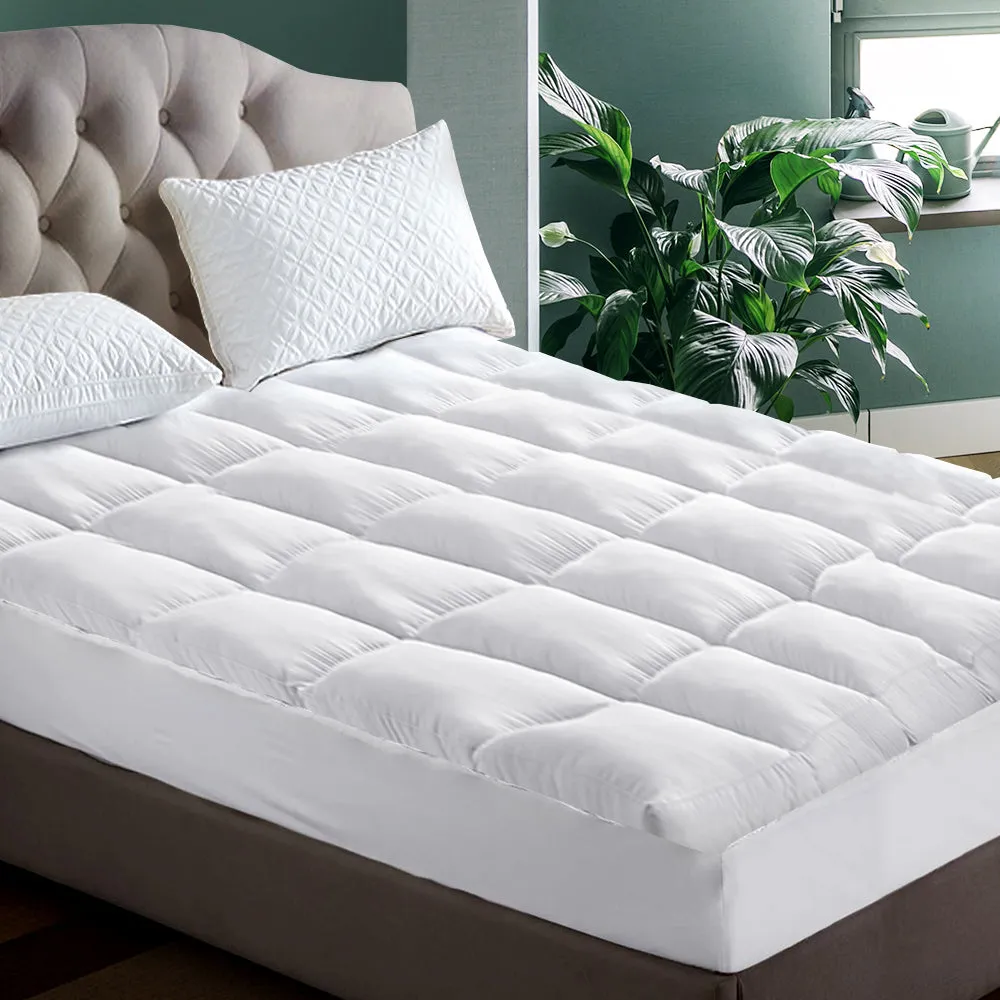 Memory Resistant Pillowtop Mattress Topper 1000GSM King Giselle