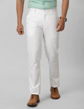 Men Linen Cotton White Pants Smart Care